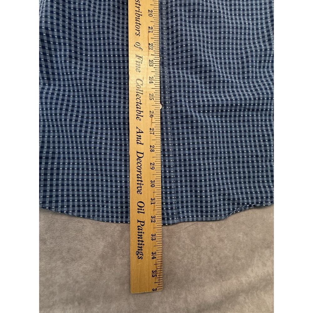 Rodd & Gunn Sports Fit Shirt Mens L Blue Check Short Sleeve Cotton Woven Italy - Picture 13 of 13